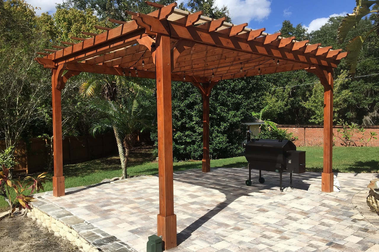 cedar pergola
