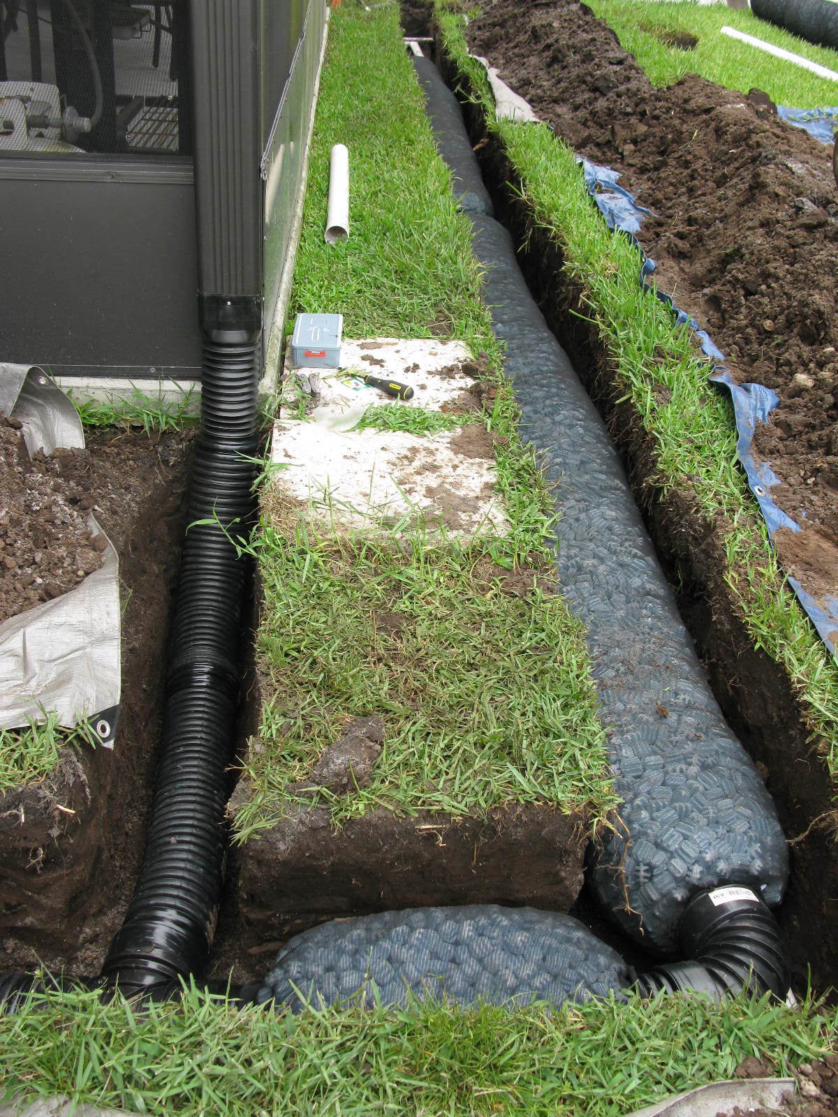 french drain installation in birmingham
